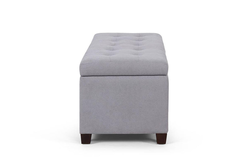 Shangri-La Storage Ottoman (Ash Grey)