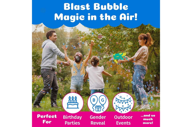 WOWmazing: Giant Bubbles - Poppin Colorz - Hydra 2 in 1 Water & Bubble Blaster