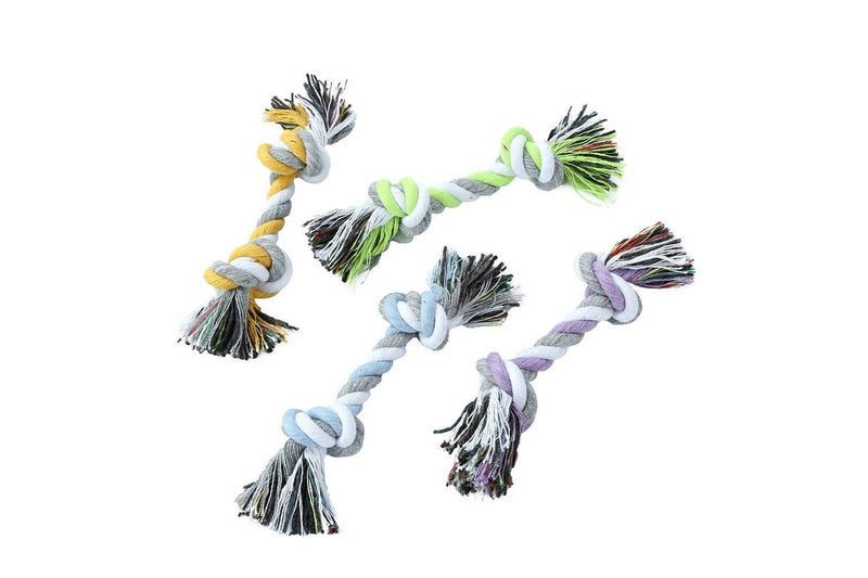 3x 4PK Paws & Claws Pet Dog 15cm Puppy Ropes Interactive Chew Bite Fun Play Toy