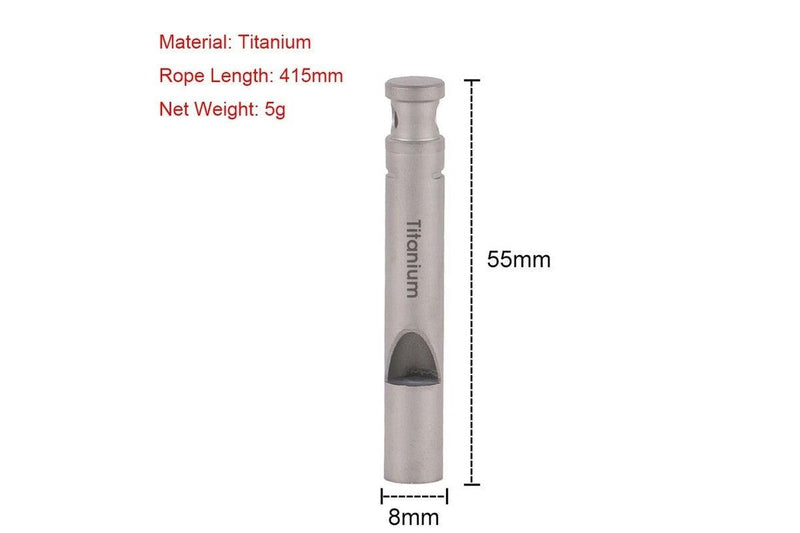 Ultralight Titanium Emergency Whistle 01 - Standard - Set Of 1