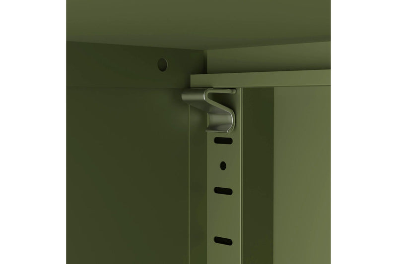 Fraser Country Milan Metal Locker Storage Cabinet - Olive Green