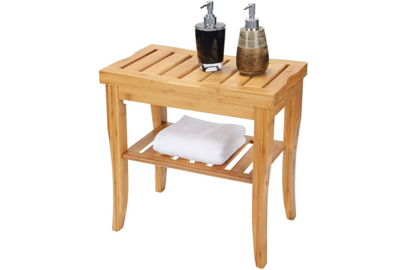 Bamboo Shower Bench - Natural