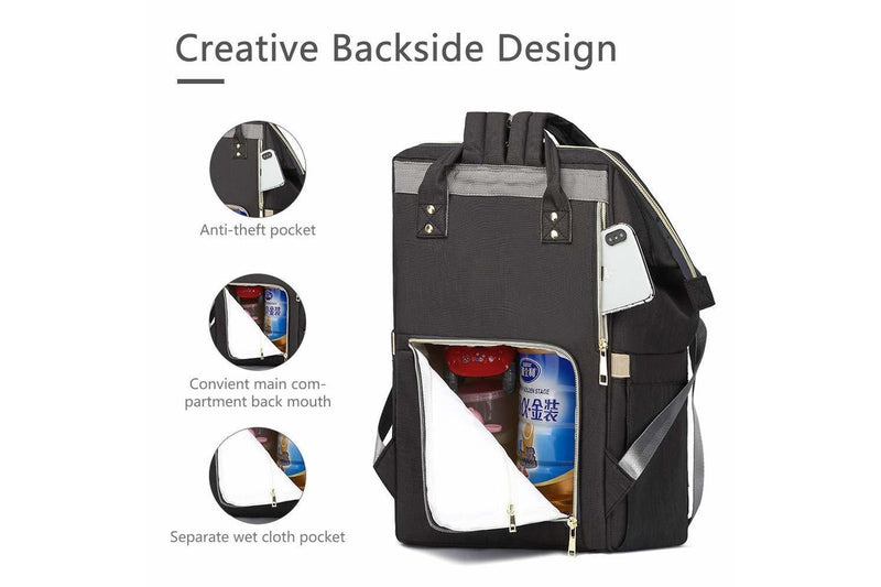 Ape Basics: Casual Diaper Bag with USB Charging Port