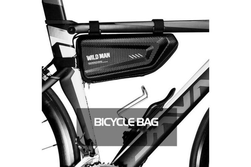 E4 Triangular Bike Bag 1.5L Large Space Rainproof For Mountain Bikes Road Black - Standard