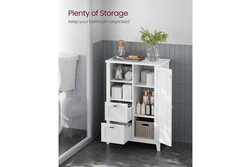 Vasagle Soglio Freestanding Bathroom Cabinet with Open Compartment & 2 Drawers