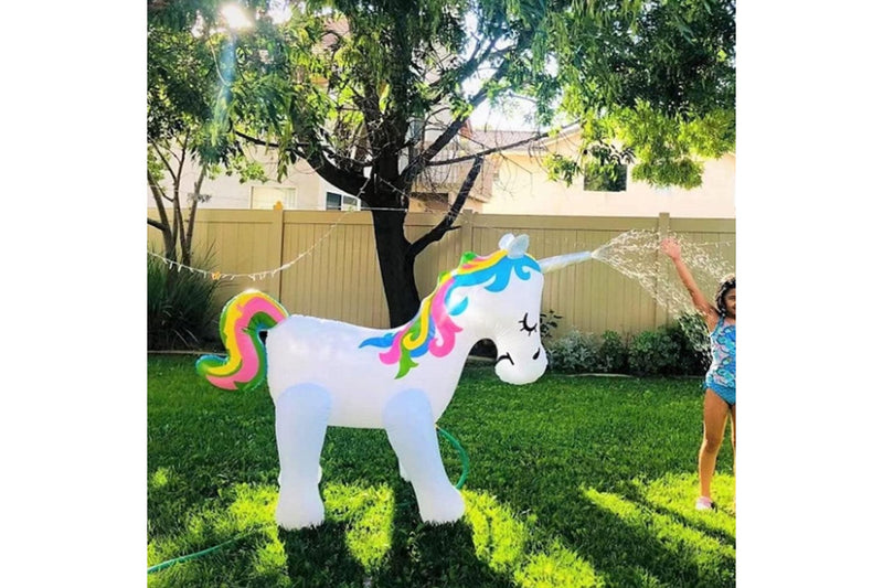 Giant Unicorns Inflatable Sprinkler Summer Outdoor Yard Water Spray Toy Style 2