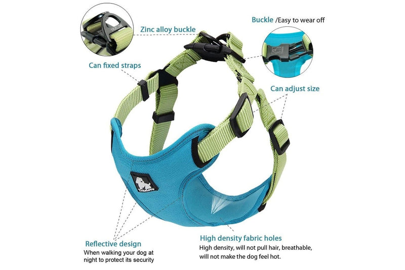 Adjustable Reflective Padded Dog Harness