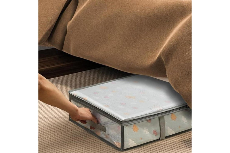 2Pcs Under Bed Storage Containers Bins Humid-Proof Closet Organizers Clothes Storage Bags