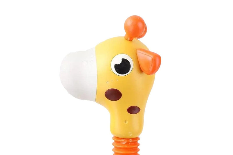 Baby Bath Shower Head Kid Shower Sprinkler Shower Water Spray Bathtub Fountain Toy Yellow Giraffe