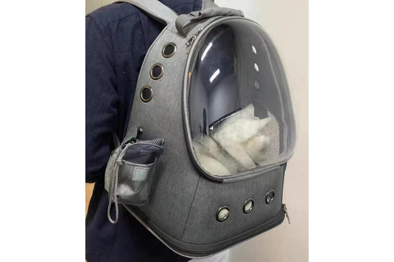 Pet Backpack Carrier Bubble Bag - Grey