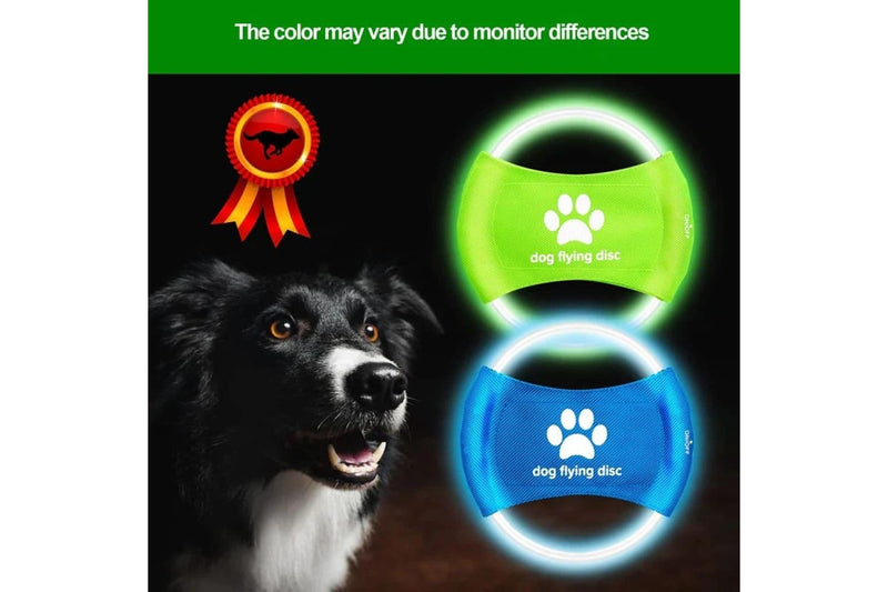 Glow In The Dark Dog Flying Disc Durable Rechargeable And Safe