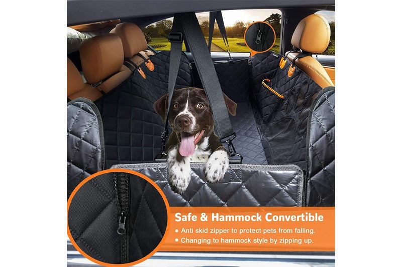 Waterproof Anti Slip Washable Backseat Car Cover with Pockets