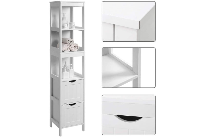 Vasagle Soglio Bathroom Tall Cabinet Linen Tower