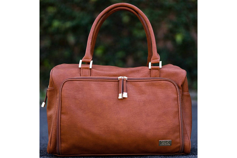 Isoki: Double Zip Satchel - Amber