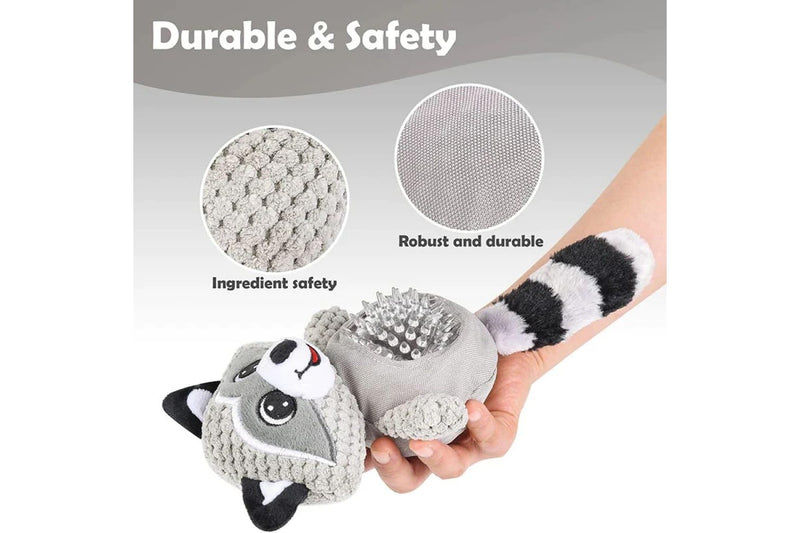 Tough Squeaky Dog Chew Toy Safe Plush Animal