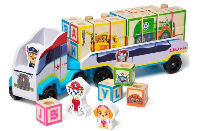 Melissa & Doug: Paw Patrol - Wooden ABC Block Truck