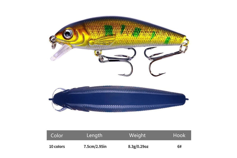 10 Colour Boxed Floating Mino Bionic Lures