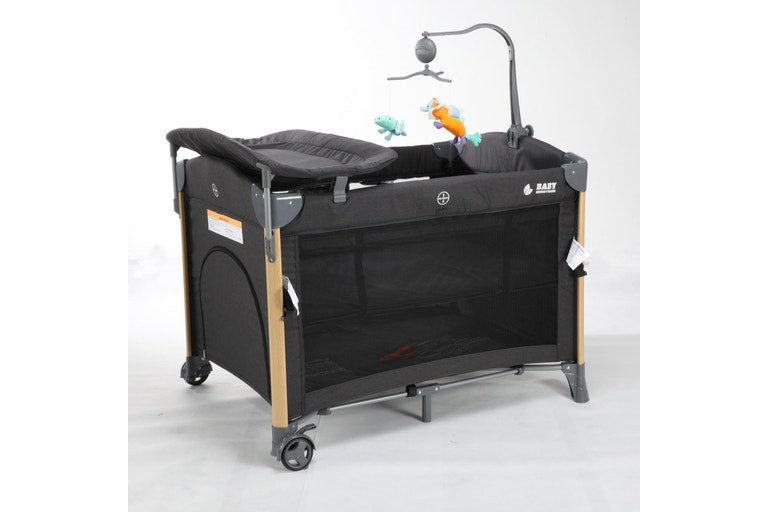 Baby Brightness 4 in 1 Portacot Black