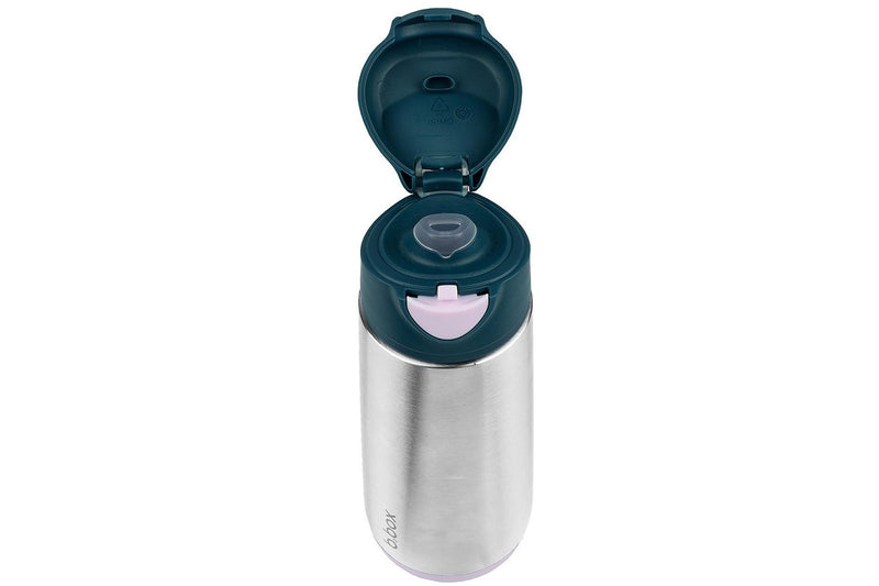 b.box: Insulated Sport Spout Bottle - Indigo Rose (500ml)