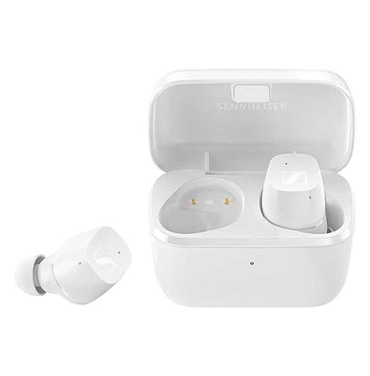 Sennheiser CX True Wireless Earbuds - Bluetooth in-Ear Headphones for Music and Calls with Passive Noise Cancellation, Customizable Touch Controls, Bass Boost, IPX4 and 27-Hour Battery Life, White