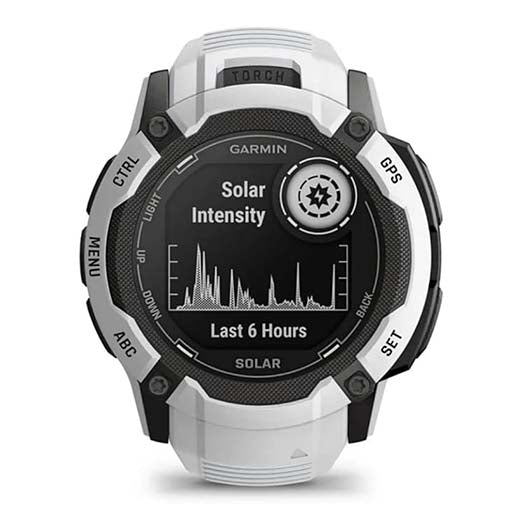 Garmin 010-02805-14 Instinct 2X Solar Rugged GPS Smartwatch Whitestone Bundle with 2 YR CPS Enhanced Protection Pack