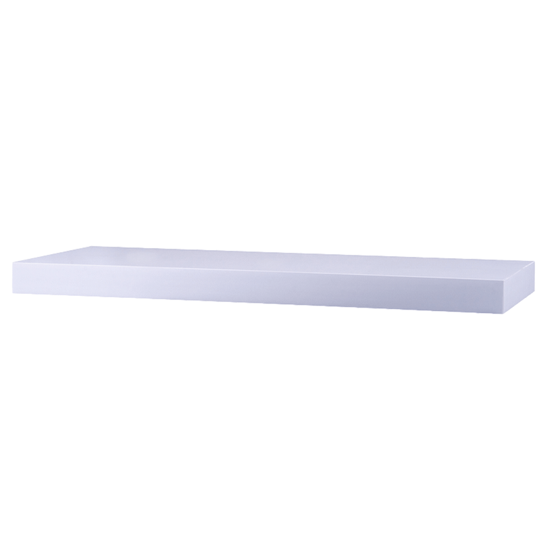 1200mm Floating Shelf - White Gloss