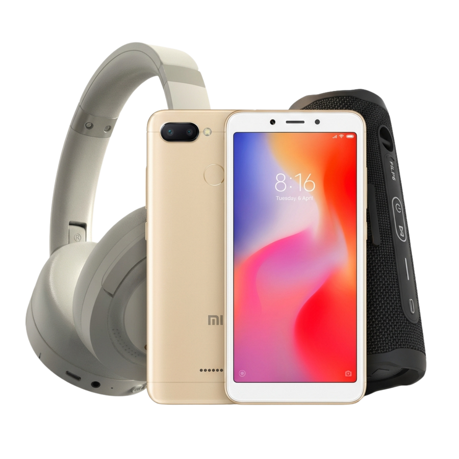 Xiaomi Redmi 6 + Speaker + Headphones