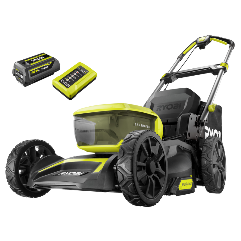 Ryobi 36V Brushless 46cm Lawn Mower 4.0Ah Kit