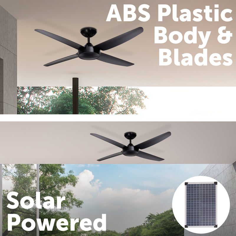 Arlec 120cm 4 Blade AC Solar Ceiling Fan