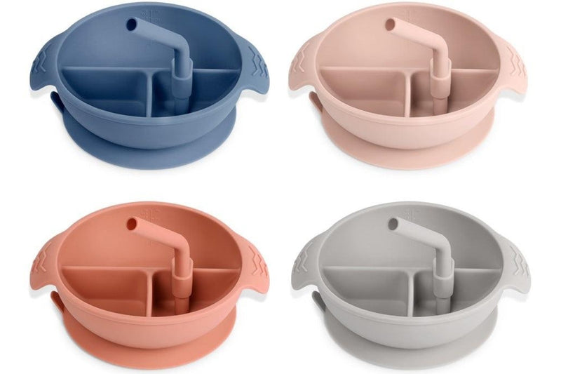 Haakaa: Silicone Divided Suction Bowl - Bluestone