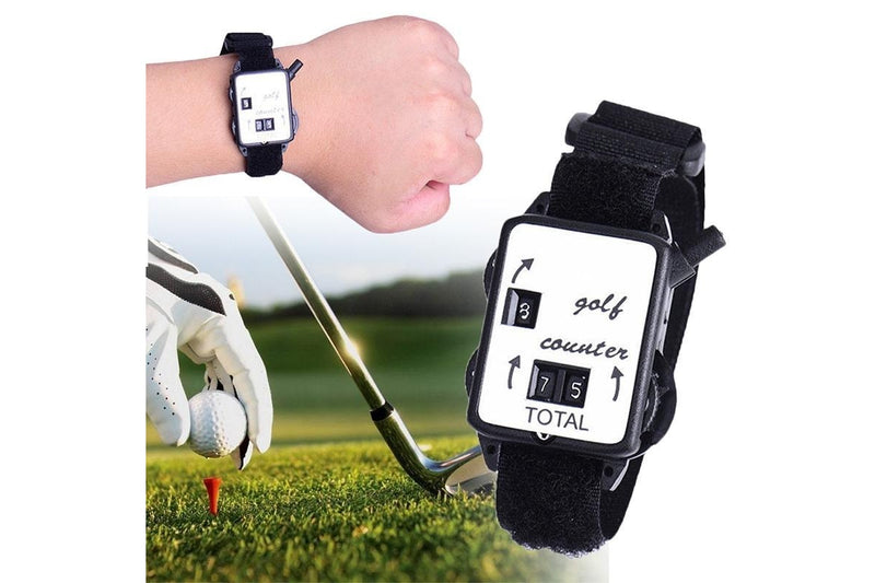 Portable Golf Manual Watch Appearance Counter Black