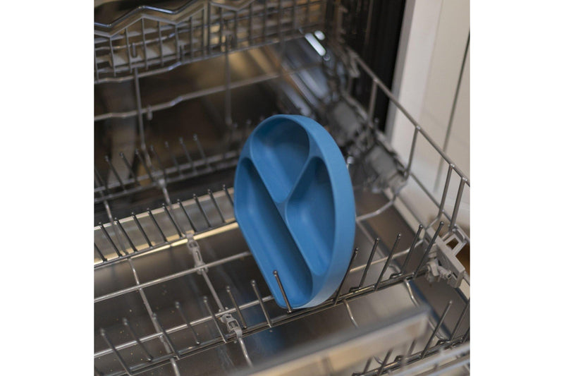 Bumkins: Silicone Grip Dish - Dark Blue