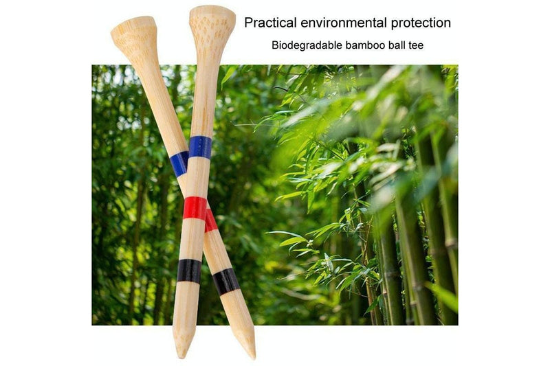 30Pcs /Box Qt030 Golf Bamboo Adjustable Height Spikes Depth Marker Tee