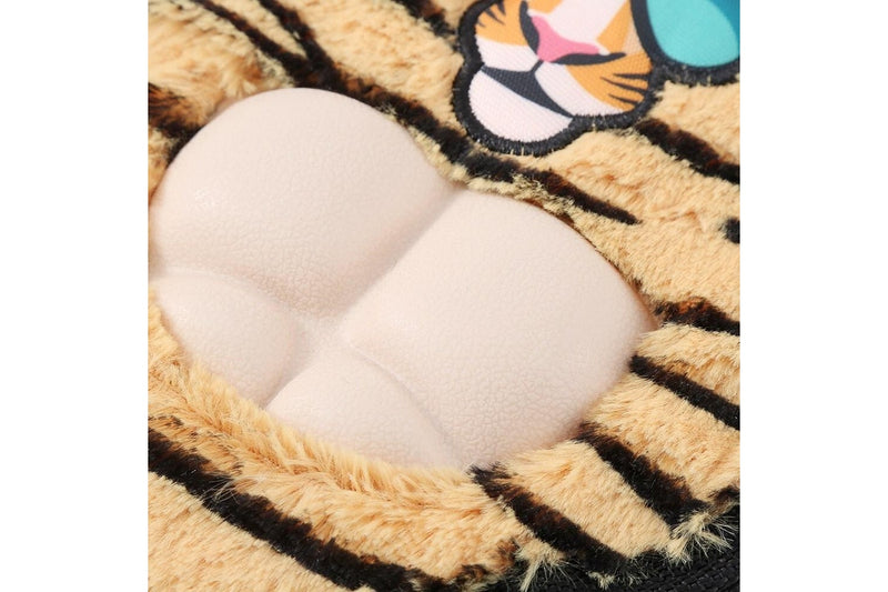 2x Paws & Claws 27cm Cool Guy Tiger TPR Chest Flat Plush Pet Dog Squeaker Toy