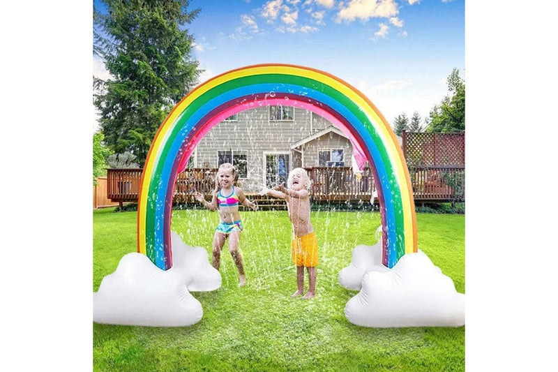 Inflatable Rainbow Sprinkler Toy Large Outdoor Water Toy for Kids