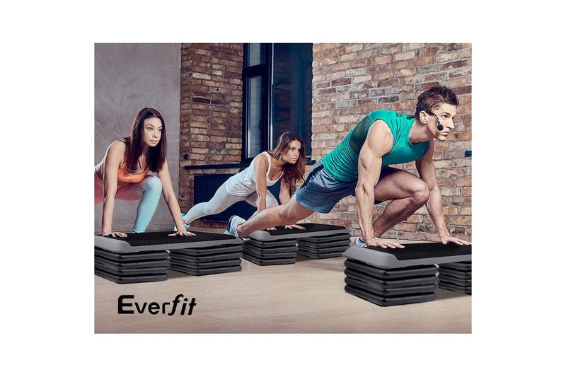 Everfit 4X Aerobic Step Riser Exercise Stepper Block Gym Home Fitness