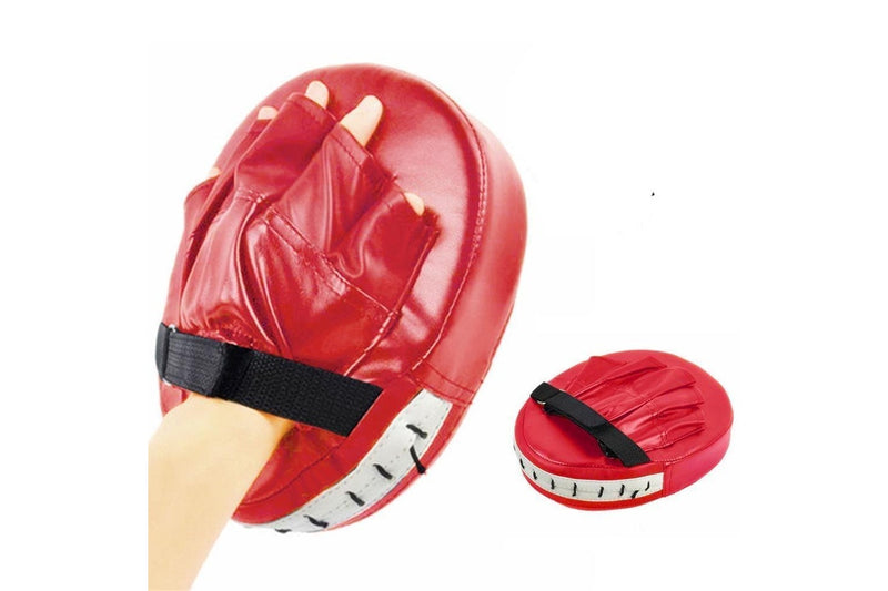 Red Boxing Glove Pad Home Gym Mma Muay Thai Fitness Equipment - Red - Set Of 1