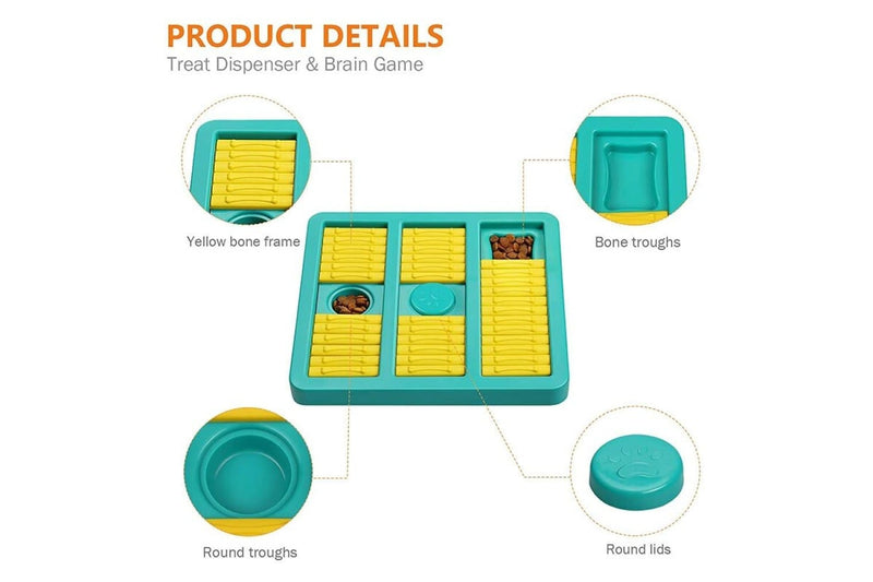 Eco-friendly Non-slip Slow Feeder Dog Toy Interactive Training Game For Small Medium Dog Increases