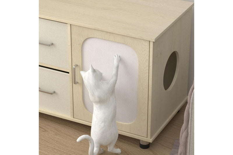 Zoomies Cat Litter Box Enclosure Cabinet Furniture