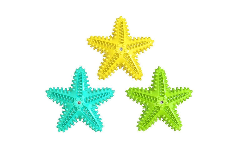 Starfish Dog Chew Toy Pet Supplies Chewing Toothbrush - Green