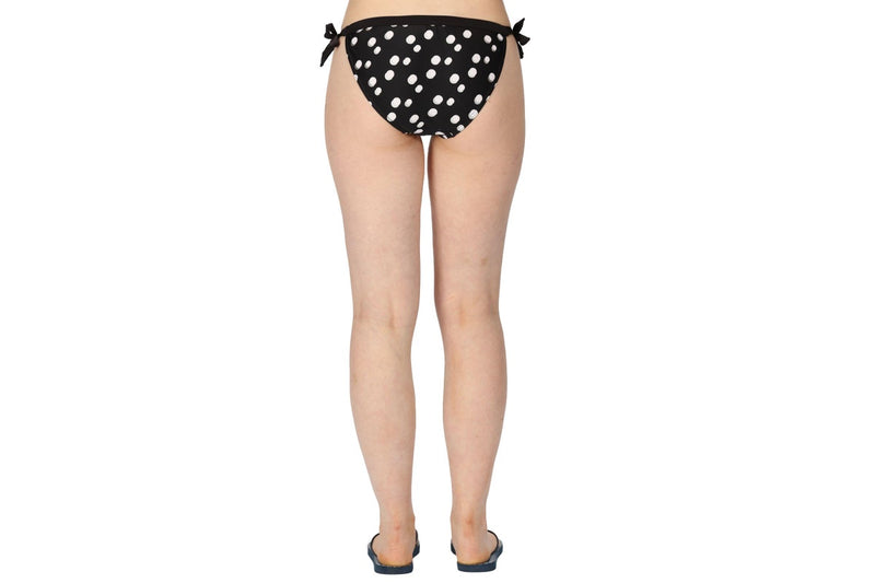 Regatta Womens/Ladies Flavia Polka Dot Bikini Bottoms (Black/White) (12 UK)