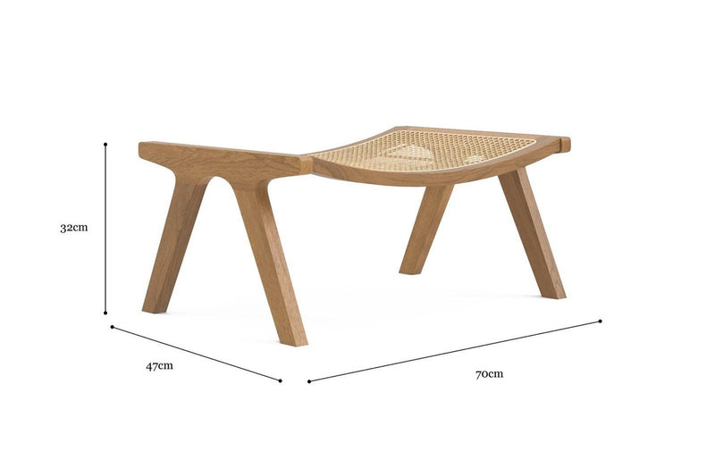 Brosa: Atlas Footstool - Natural Oak (Medium)