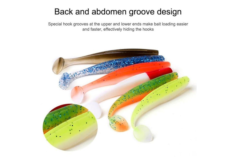 Two Colour t Tail Soft Lures For Bionic Sea Fishing