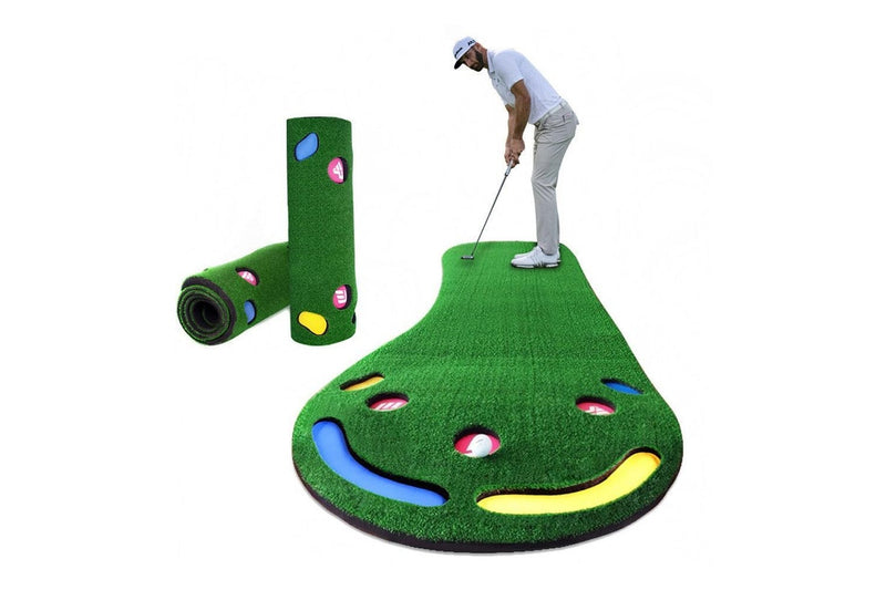 Gl002 Indoor Golf Putting Trainer Big Feet Practice Blanket - Woolen Blanket