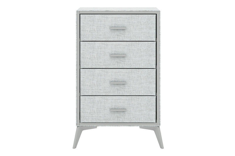 Fraser Country: Lyle 4 Drawer Dresser - Snow Velvet Light Grey