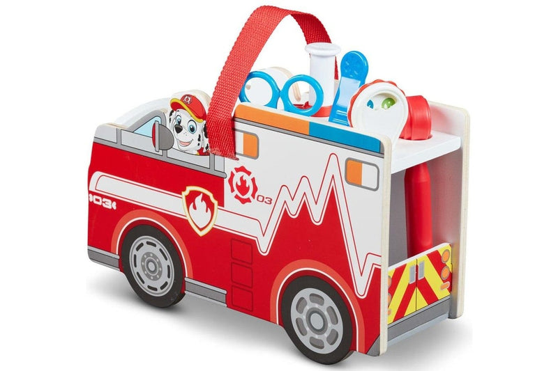 Melissa & Doug: Paw Patrol - Marshall's Wooden Rescue Caddy