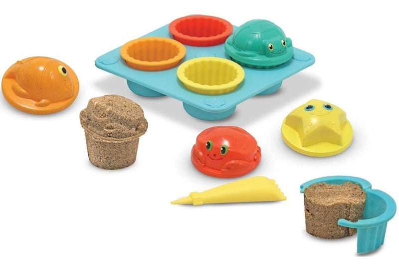 Melissa & Doug: Seaside Sand Cupcakes - Play Baking Set