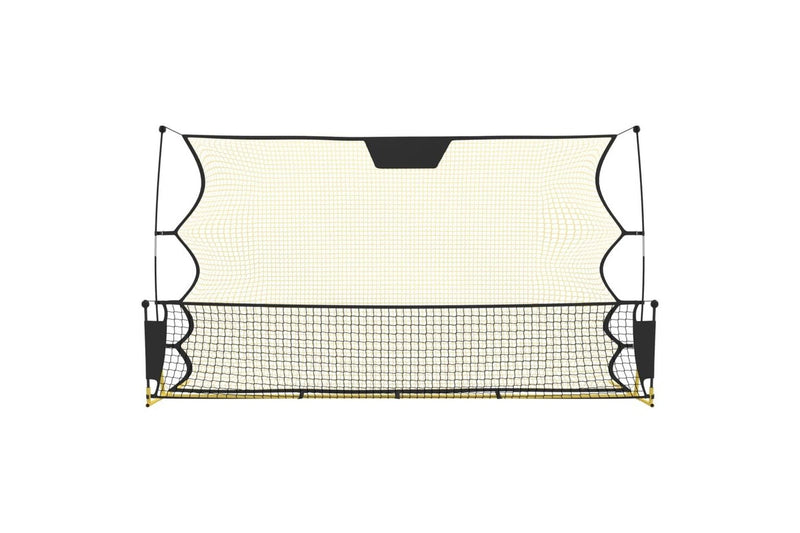 Football Rebounder Net Black And Yellow 183X85x120 Cm Polyester - One Size