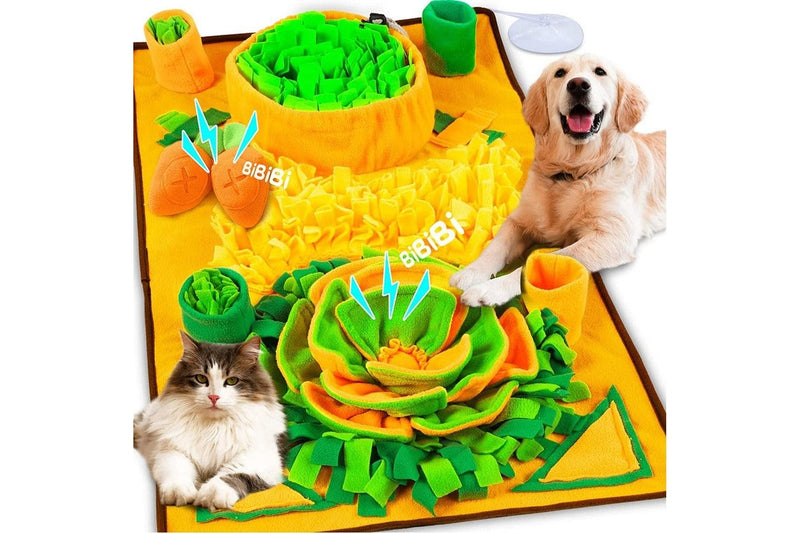 Large Snuffle Mat For Dogs Pet Interactive Training And Stress Relief Sniff Feeding Slow Feeder Treat Toys - A