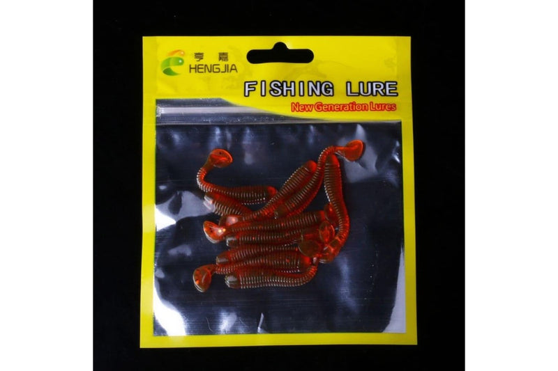 10 Soft Jigging Fishing Lures 5cm/0.6g Worm Swimbaits